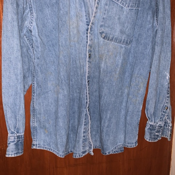 High Sierra Vintage Denim Long Sleeve Button up Shirt Size M - Picture 2 of 16